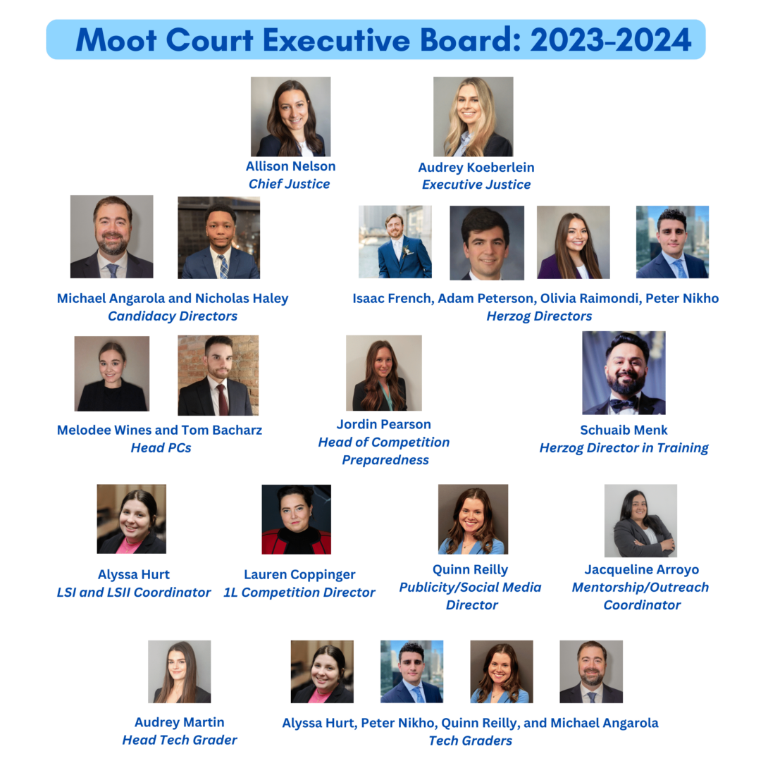 2022-2023 Moot Court Executive Board